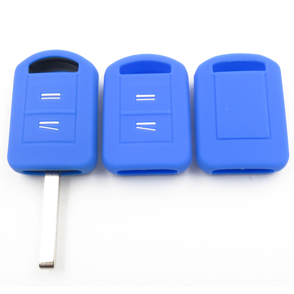 [OFPS2BC-C] SILICONE CASE FOR OPEL CORSA C 2 BUTTON REMOTE KEYS - LIGHT BLUE