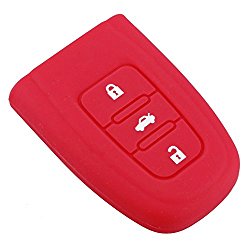 [AUFSM3B-RO] SILICONE CASE FOR AUDI 3 BUTTON SMART REMOTES - PINK