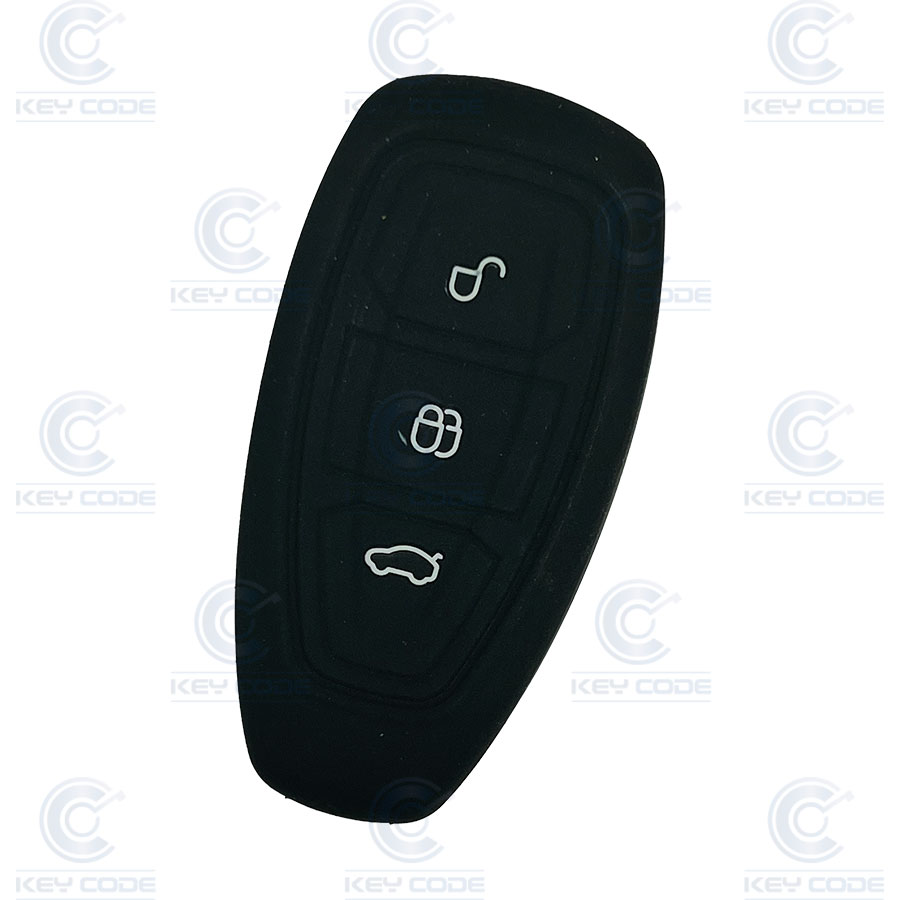 [FOFSK-N] FORD 3 BUTTONS KEYLESS REMOTE SILICONE CASE - BLACK