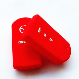 [MZFS3B-R] ETUI EN SILICONE MAZDA AVE 3 BOUTONS - ROUGE