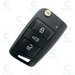 [SE101TE06-OE] FLIP REMOTE KEY WITH 3 BUTTONS FOR SEAT LEON AND ATECA (+2016) MQB ID88 MEGAMOS AES 575959752B NON KEYLESS - GENUINE