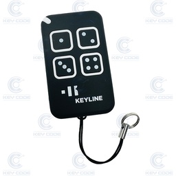 [TADA-ALL-N] BLACK SELF CLONABLE REMOTE WITH 4 BUTTONS TADA ALL KEYLINE MULTIFREQUENCE