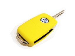 [VWFS-AM] VOLKSWAGEN 3 BUTTONS REMOTE SILICONE CASE - YELLOW